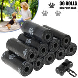 24/40 Rolls Pet Poop Bags 15 Bags/Roll Disposable Dog Eco Waste Bags with Dispenser Leak-Proof Outdoor Clean Pets Supplies New