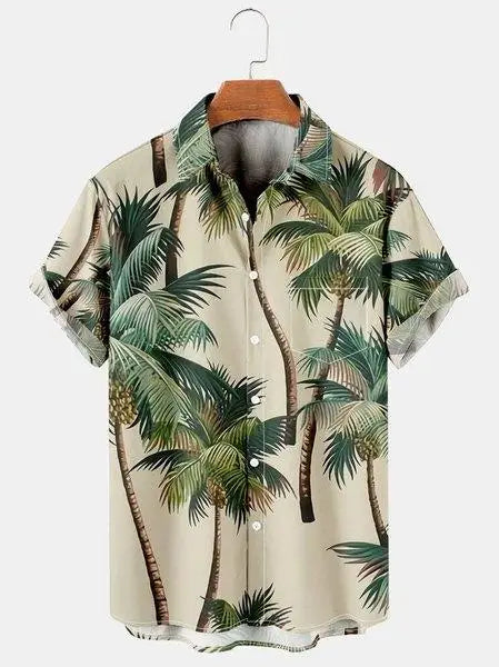 Summer Shirt Hawaiian Shirts For Men Beach Vacation Short Sleeve Tops Casual Men's Blouse Fashion Camisas De Hombre Clothing XL