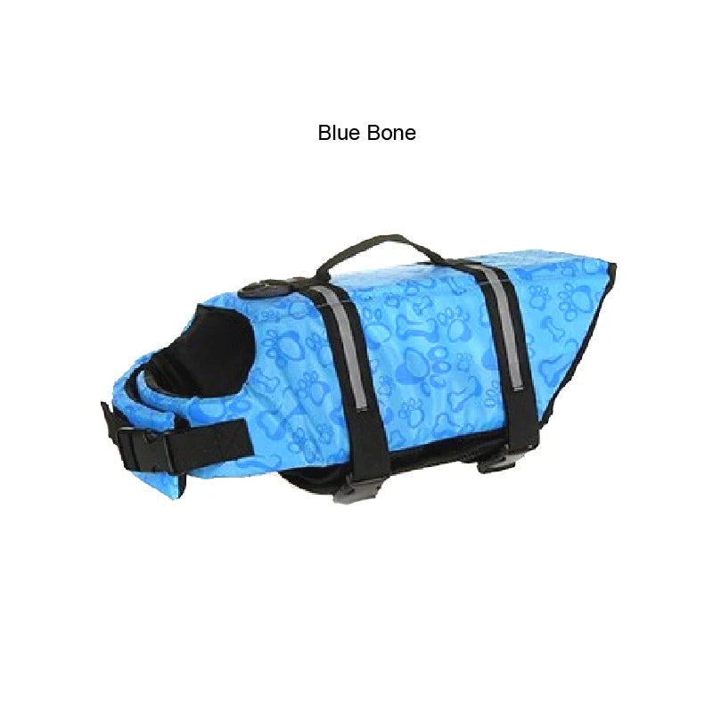 Dog Life Vests Adjustable Pet Dog Life Jacket With Reflective Strips Dog Flotation Vest For Cat Small Medium Large Dogs Swimming