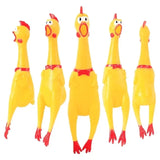 2024 Hot Sell Screaming Chicken Pets Dog Toys Squeeze Squeaky Sound Funny Toy Safety Rubber For Dogs Molar Chew Toys