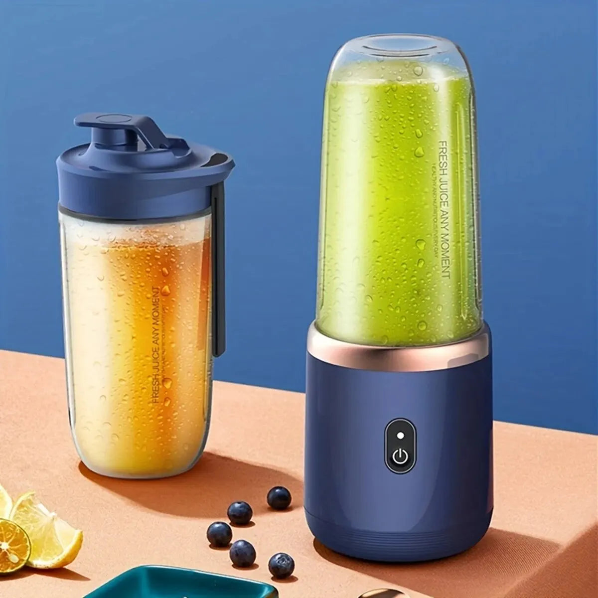 Portable Blender Bottle Electric 6 Blades Multifunction Juice Blender Fresh Juice Smoothie Blender Ice CrushCup Food Processor