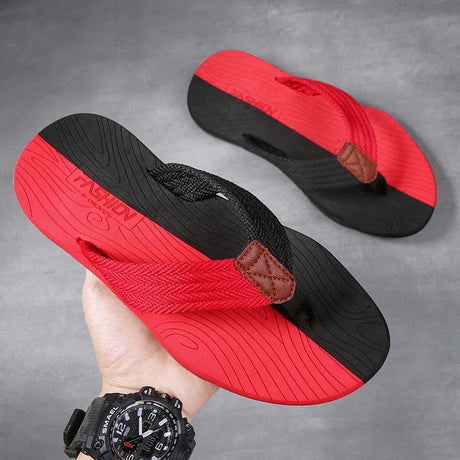 Jumpmore Shoes Men Flip Flops Fashion Mens Sandals Outdoor Soft Summer Slippers Size 39-45