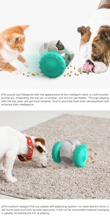 Dog Treat Leaking Toy For Small Big Dogs Tumbler Interactive Toys Puppy Cat Slow Food Feeder Dispenser IQ Training Accessories