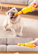 2024 Hot Sell Screaming Chicken Pets Dog Toys Squeeze Squeaky Sound Funny Toy Safety Rubber For Dogs Molar Chew Toys