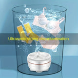 1pc Portable Mini Turbo Washing Machine, Which Can Clean Underwear, Briefs, Socks, Tableware And So On, Is Suitable For Travelin