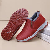 Autumn and Winter Old Beijing Cotton Shoes Women's Plush Thickened Walking, Warm and Wear resistant Shoes, Non slip Mom's Shoes