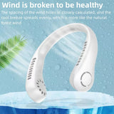 1PC Fan 1200mAh New Mini Neck Portable No Bladeless Hanging Neck Rechargeable Air Cooler 3 Speed Mini Summer Sport Fan