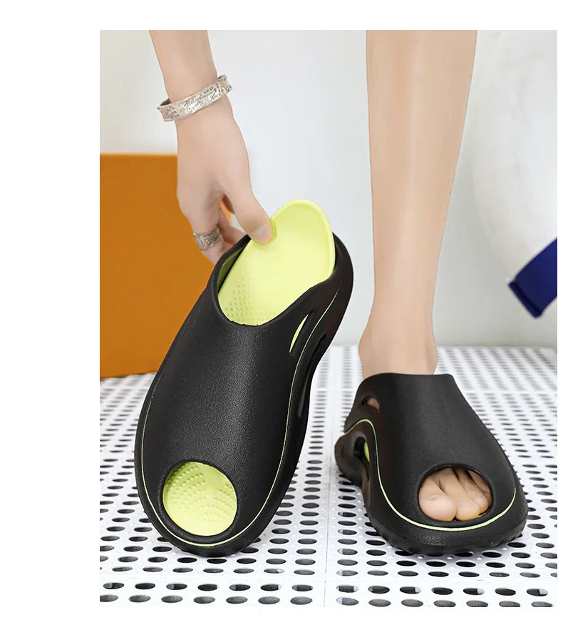 Thick Platform Bathroom Home Slippers men Fashion Soft Sole EVA Indoor Slides men's Sandals 2023 Summer Non-slip Flip Flops