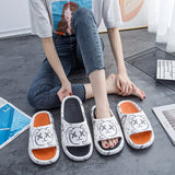 Women Slippers Thick Platform Sandals Men Summer Home Slippers Indoor Mute Soft-soled Flip Flops Couple Non-slip Slipper