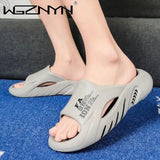 Summer Massage Slippers for Men Sides Indoor Outdoor Sandals Beach Casual Shoes Soft Sole Slides Men Flip-flops Men's Sandals