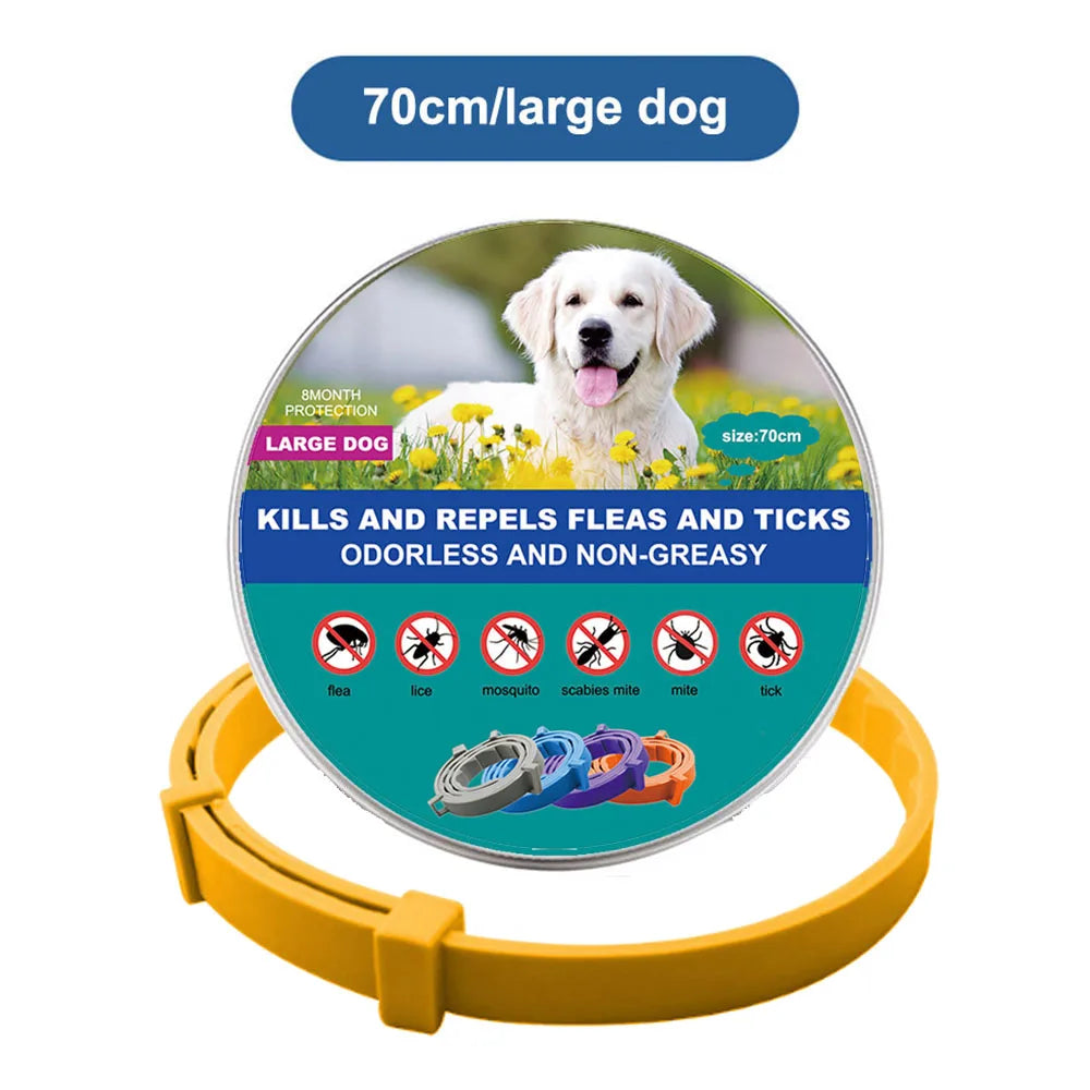 New Pet Dog Cat Collars Veterinary Anti Flea and Tick Collar for Cats Dogs Anti-parasitic Necklace for Large Small Dogs Products