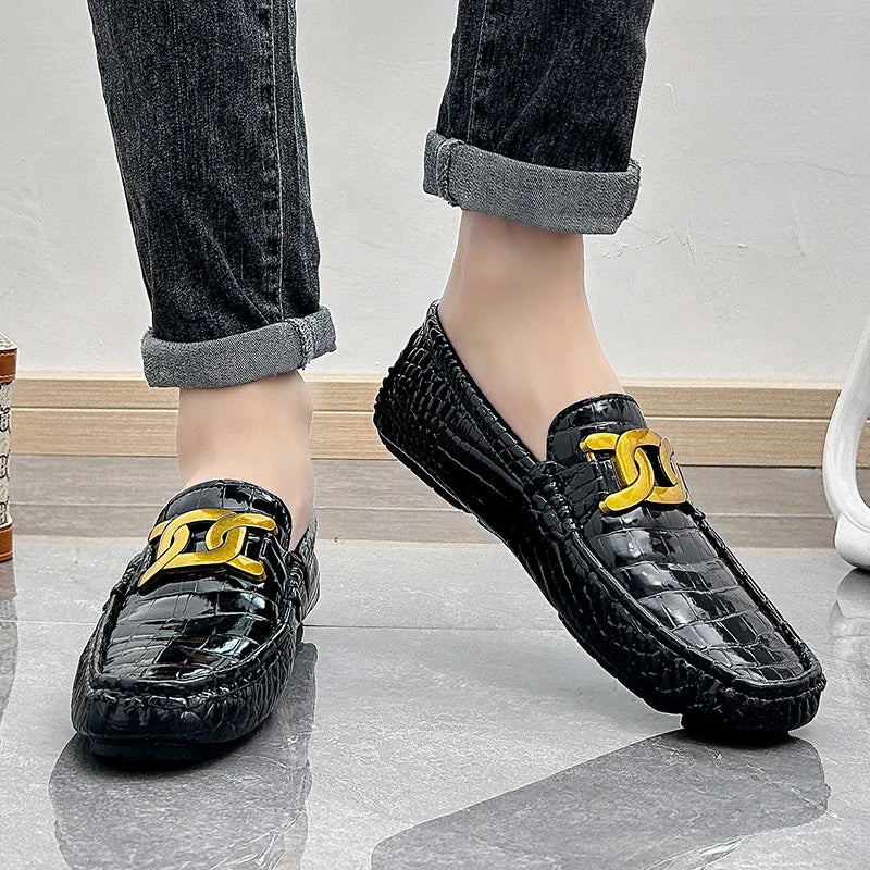 YRZL Loafers Shoes Men Loafers Shoes 2024 Summer Fashion Shoes Men High Quality PU Leather Man Classic Comfy Casual Men Loafers