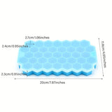 Food Grade Silicone Honeycomb with Lids - Easily Removable Mould for Ice Cream, Cold Drinks, Whiskey Cocktails - BPA-Free