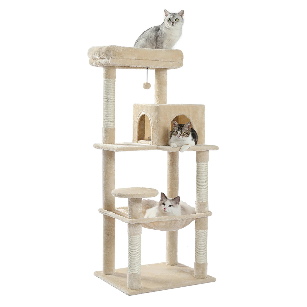 Multi-Level Cat Tree Tower with Condo Scratching Post for Cat Furniture House Cat Scratcher Cat Supplies Cat Toy