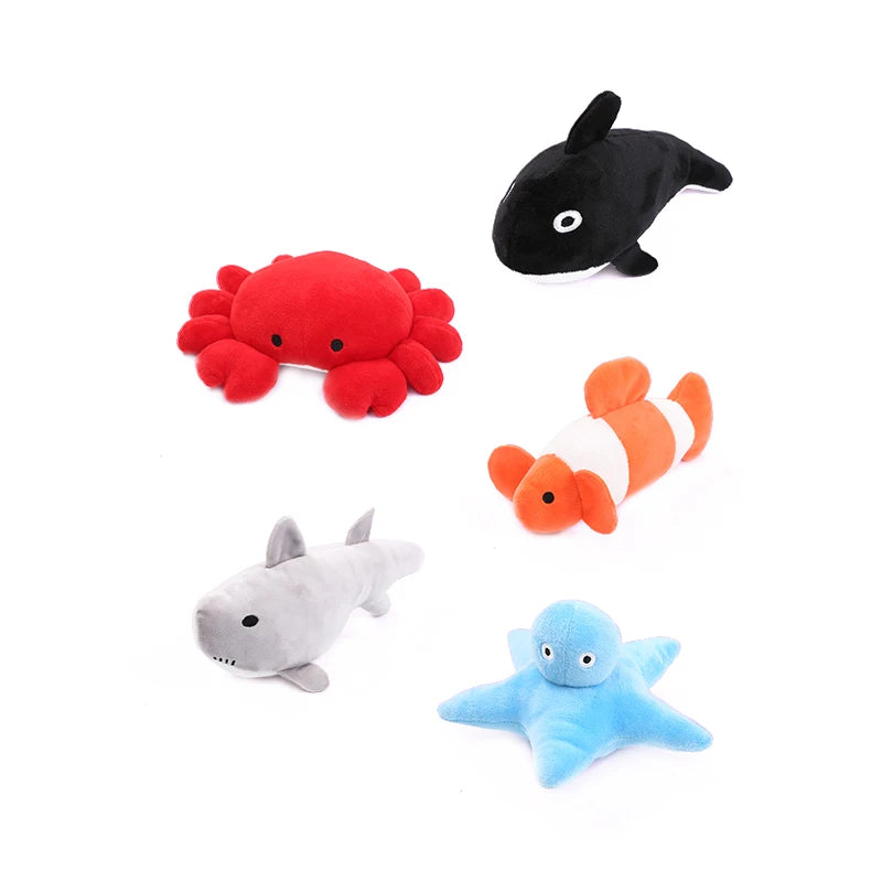 Cat Toys Ocean Catnip plush toys Bite resistant teething pet supplies