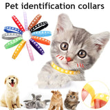 Pet Classification Collar Puppy Kitten Identification Footprint Collar Newborn Puppy Cat Birth Milk Dog Necklace Pet Supplies