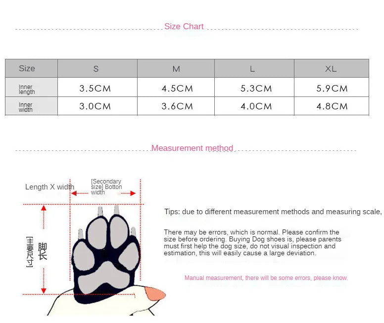 Pet Dog Shoes Puppy Outdoor Soft Bottom For Cat Chihuahua Rain Boots Waterproof Boots Perros Mascotas Botas Sapato Para Cachorro