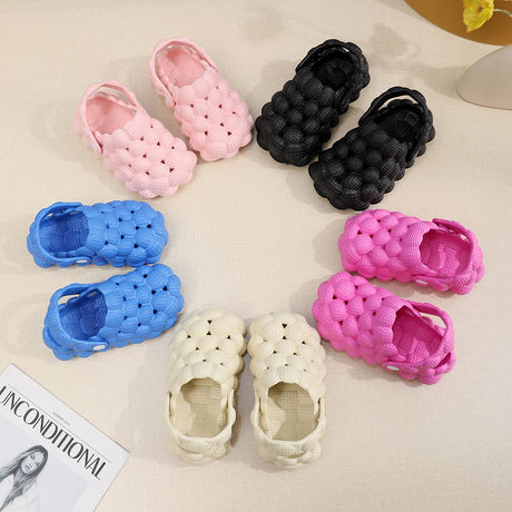 New Children Kids Home Slippers Cute Bubble Ball Sandals Summer Outdoor Fashion Beach Shoes