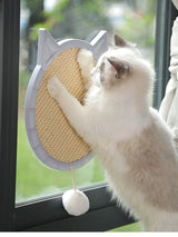 Cat Shape Sisal Cat Scratcher Wall Suction Cat Scratcher With Small Ball Cat Claw Grinder Cat Toy Protection Furniture