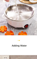 Multifunctional Egg Boiler Electric Egg Steamer Cooking Breakfast Machine Double Layers Egg Cooker Mini Steamer Poacher Kitchen