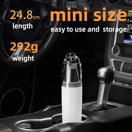 Vacuum Cleaner Mini Car Cleaning Powerful Suction Handheld Car Vacuum Cleaner Rechargeable for Car and Home Auto Vacuum Cleaner