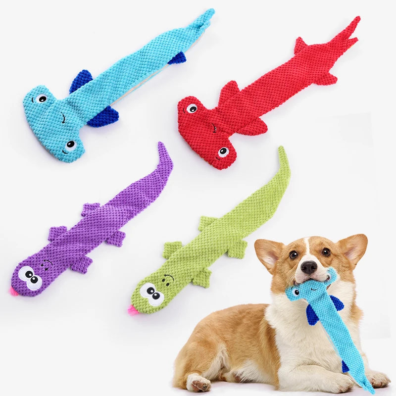 New plush lizard dog toy cornvelvet cartoon doll grinding teeth cleaning pet products