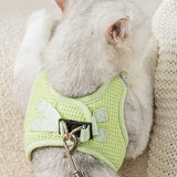 Reflective Cat Harness Leash Set for Small Dogs Cats Harness Vest Puppy Walking Chest Strap Kitten Leash Lead Set Dog Accessorie