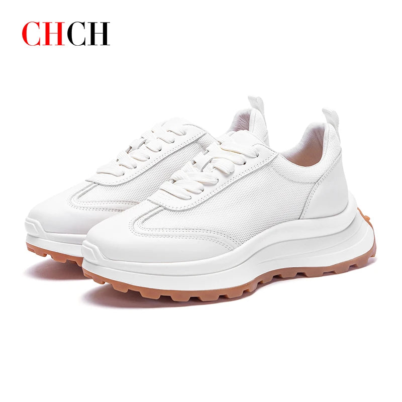 New Women's Little White Shoes Women's Flat Shoes Durable Leather Comfortable Durable Sports Shoes