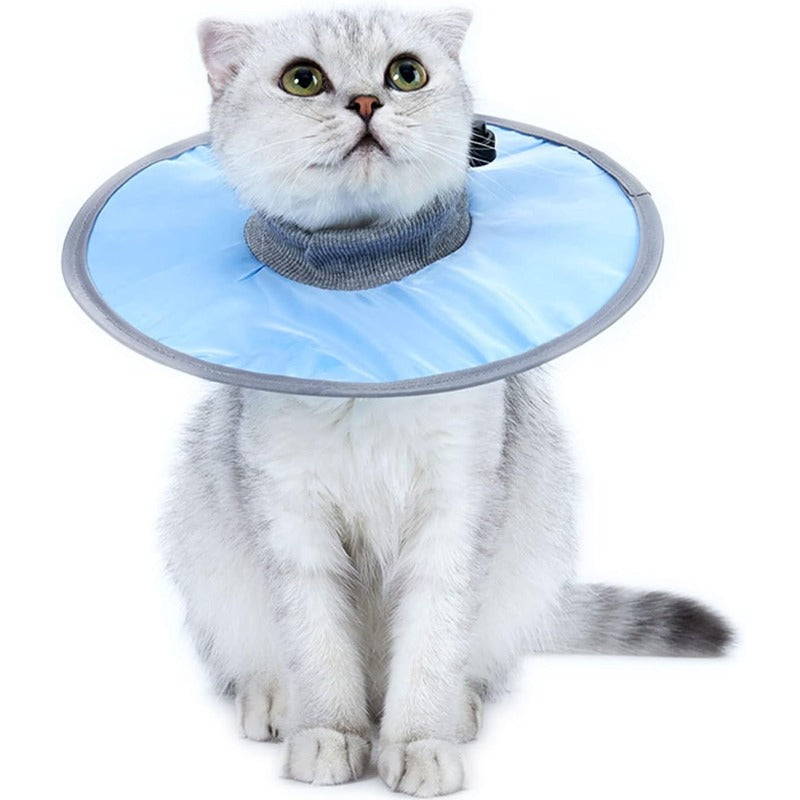 Waterproof Cat Recovery Collar, Adjustable Pet Cone Collar, Protective Cat Neck Cones to Stop Licking Wounds