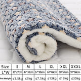 Washable Dog Bed Thickened Dog Mat Pet Cat Soft Fleece Pad Blanket Mat Cushion Home Bed Rug Keep Warm Pet Supplies cama perro