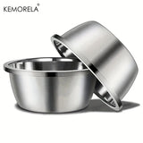 Premium Large Stainless Steel Dog Bowl Thick Smooth Metal Food And Water Dish Available In 4 Sizes For Medium To Large Dogs