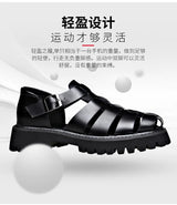 Platform Genuine Leather Sandals Outdoor Sneaker Beach Rubber Flip Flops Water Trekking Summer Men Classic Roman Sandals Slipper