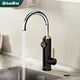 Briwellna Tankless Water Heating Faucet 220V Electric Kitchen Faucet 2 in 1 Digital Display Hot Water Heater Flowing Faucet