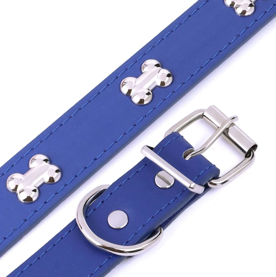 Leather Dog Collar Personalized  For Big Dogs Cute Cat Dog Collars Luxury Designer Leather For Small Dogs Cats Pet Accessories