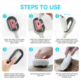 Pet Grooming Brush Cleaning Massage Remover Comb For Cat Dog General Supplies with Water Tank Pets Products Accessorie