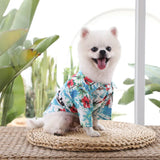 Summer Hawaiian Beach Style Dog Shirt Fashion Pet Dog Clothes Print Puppy Vest Breathable Cat Thin Shirt Pet Chihuahua Clothes