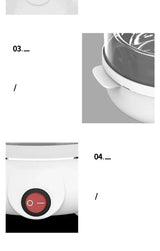 Multifunctional Egg Boiler Electric Egg Steamer Cooking Breakfast Machine Double Layers Egg Cooker Mini Steamer Poacher Kitchen