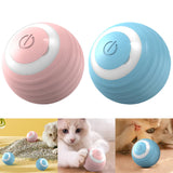 Automatic Moving Bouncing Rolling Ball with LED Lights Self Rotating Ball Rechargeable Pet Exercise Chase Toy for Indoor Cats