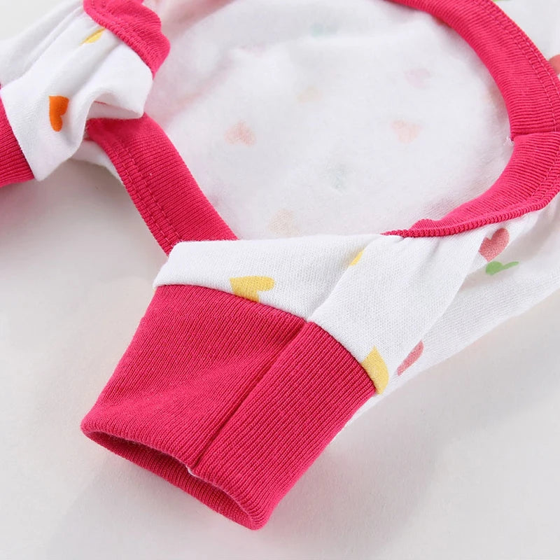 Pet Dog Clothes for Small Dogs Fashion Dog Jumpsuits Cute Print Puppy Pajamas Soft Cotton Pet Cat Jumpsuits Chihuahua Clothes