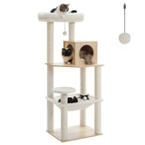 Multi-Level Cat Tree Tower with Condo Scratching Post for Cat Furniture House Cat Scratcher Cat Supplies Cat Toy