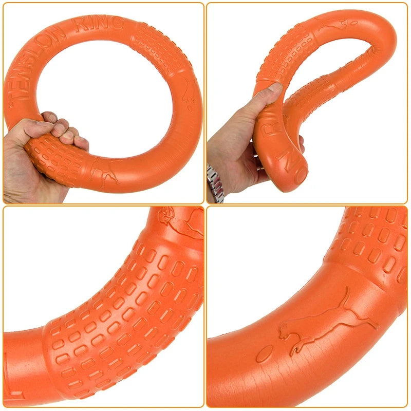 Dog Toys EVA Pet Flying Disk Training Ring Puller Anti-Bite Floating Outdoor Interactive Training Supplies Dog Toys