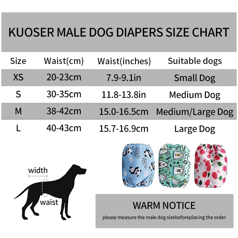 Male Dog Shorts Prevent Bed Wetting Physiological Pants Pet Underwear Reusable Sanitary Panties Adjustable Diapers for Dog Puppy