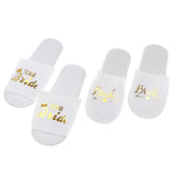 1 Pair Bride Wedding Decoration Bridesmaid Party Slippers Ladies Party Supplies