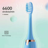 Tongwode Electric Sonic Toothbrush USB Rechargeable Waterproof Electronic Ultrasonic Whitening Tooth Brushes Replacement Heads