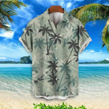 2025 Summer Animal Crane Men Hawaiian Shirt 3d Plant Shirt For Men Flower Print Plus Size Hawaiian Shirts Beach Flower Shirt 5xl