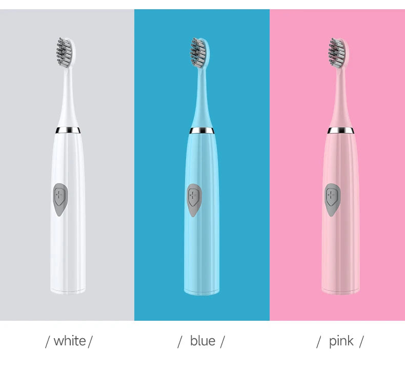 Electric Toothbrush for Adults Soft DuPont Bristle Portable Battery Endurance IPX6 Waterproof Intelligent Effective Oral Care