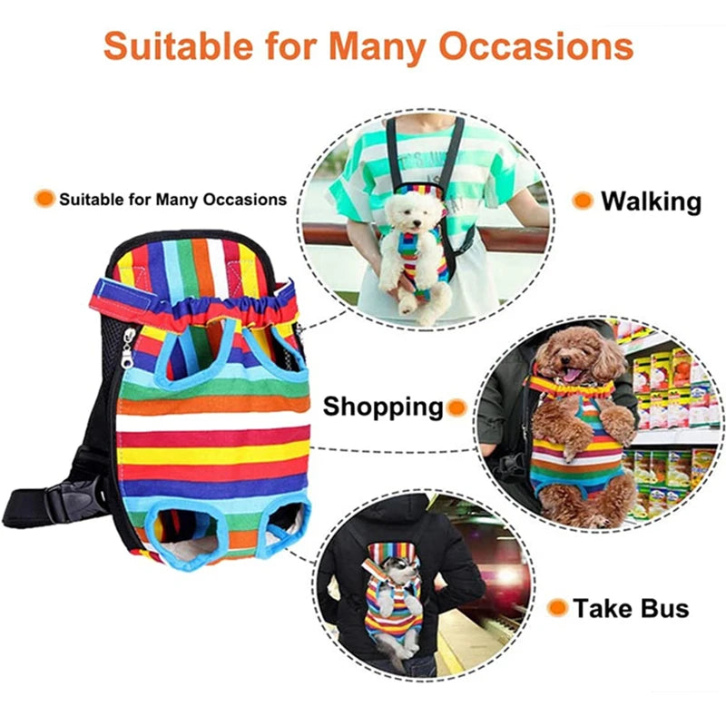 Pet Carrier Bag Breathable Mesh Cat Backpack for Small Dogs & Cats Chihuahua-Friendly Outdoor Travel Shoulder Bag For Medium Pet