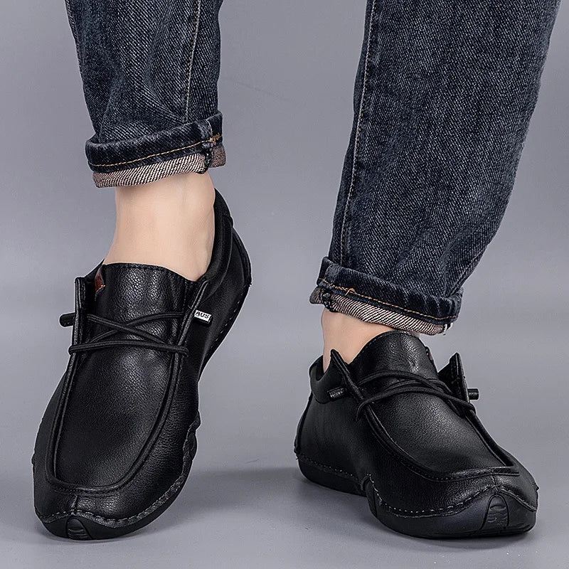 Plus Size Mens Handmade Leather Loafers Shoes Light Driving Shoes Walking Casual Shoe Original Men Sneakers Tenis Luxury Shoes