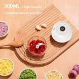 Electric Chopper Mini Food Processor Portable Electric Garlic Chopper Mini Wireless Vegetable Garlic Onion Meat Grinder Blender