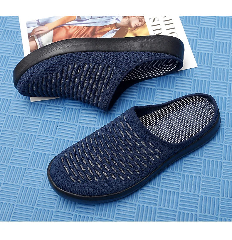 Women Slippers Sandals 2021 Summer Beach Slippers Women Breathable Mesh Flat Shoes Women Flip Flops Zapatos Mujer Home Slippers